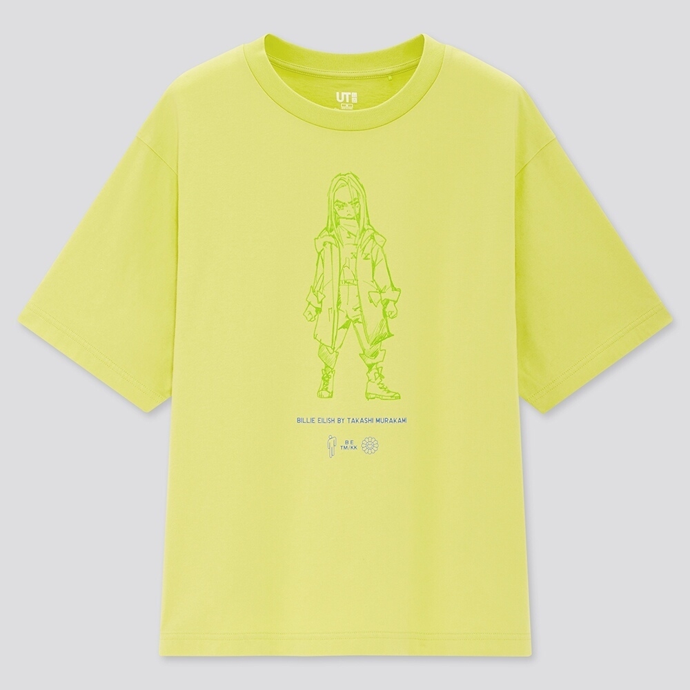 Billie Eilish x Takashi Murakami Uniqlo Short Sleeve Graphic Tshirt XS   eBay