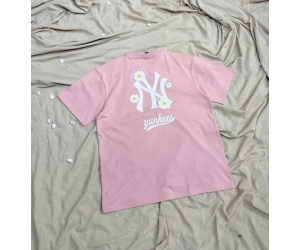 Áo Thun New Era NY Hoa Cúc Hồng