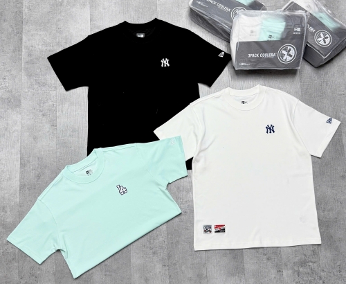 Pack 3 Áo Thun New Era (Mint / White / Black)