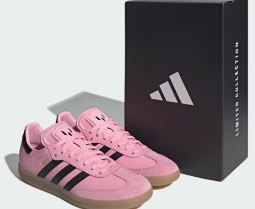 ADIDAS SAMBA X MESSI X INTER MIAMI PINK BLACK (IH8158)