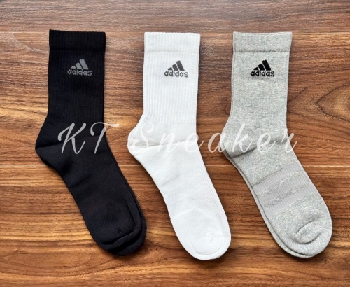 Pack VỚ / TẤT ADIDAS CREW LOGO 3 Màu (IA3951)