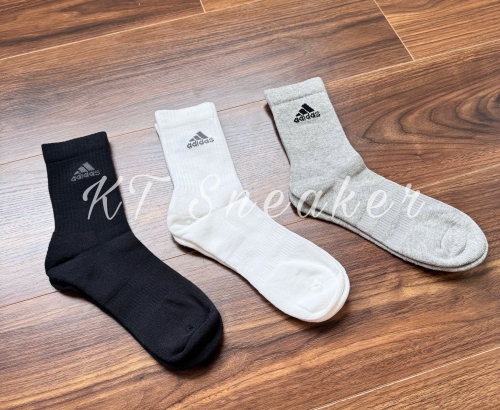 Pack VỚ / TẤT ADIDAS CREW LOGO 3 Màu (IA3951)
