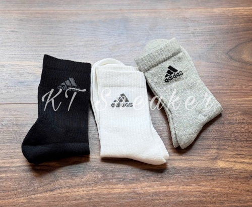 Pack VỚ / TẤT ADIDAS CREW LOGO 3 Màu (IA3951)
