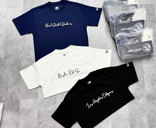 Pack 3 Áo Thun New Era Chữ (Navy / White / Black)