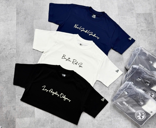 Pack 3 Áo Thun New Era Chữ (Navy / White / Black)