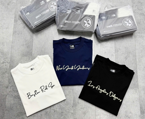 Pack 3 Áo Thun New Era Chữ (Navy / White / Black)