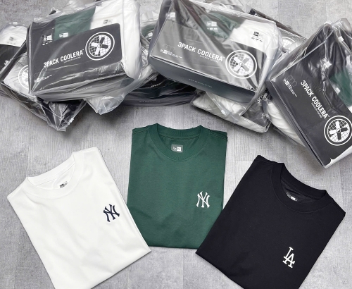 Pack 3 Áo Thun New Era (Green / White / Black)