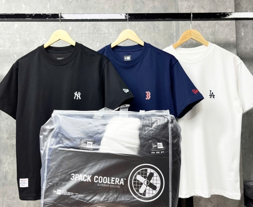 Pack 3 Áo Thun New Era 3 logo (Black / White / Navy)
