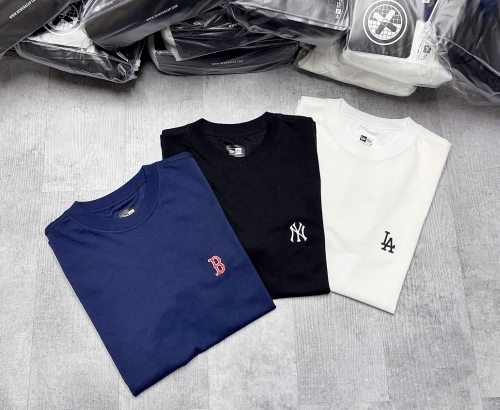 Pack 3 Áo Thun New Era 3 logo (Black / White / Navy)